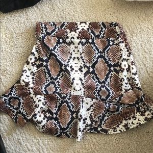 Snakeskin skirt